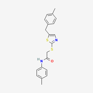 2-{[5-(4-methylbenzyl)-1,3-thiazol-2-yl]sulfanyl}-N-(4-methylphenyl)acetamide