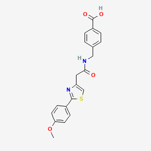 4-[({[2-(4-Methoxyphenyl)-1,3-thiazol-4-yl]acetyl}amino)methyl]benzoic acid