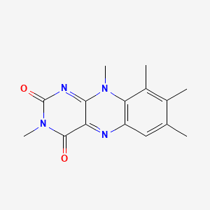 molecular formula C15H16N4O2 B1219366 3,7,8,9,10-Pentamethylisoalloxazine CAS No. 62738-36-7