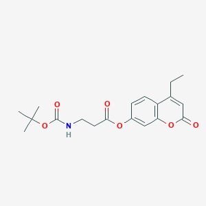 4-ethyl-2-oxo-2H-chromen-7-yl N-(tert-butoxycarbonyl)-beta-alaninate