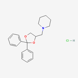 1-((2,2-Diphenyl-1,3-dioxolan-4-yl)methyl)piperidine hydrochloride