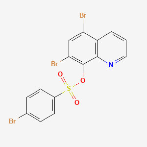 5,7-Dibromoquinolin-8-yl 4-bromobenzene-1-sulfonate