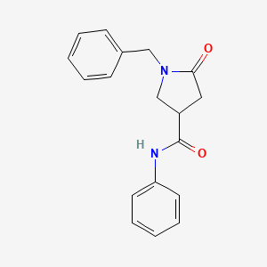 1-benzyl-5-oxo-N-phenylpyrrolidine-3-carboxamide