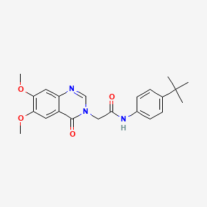 N-(4-tert-butylphenyl)-2-(6,7-dimethoxy-4-oxoquinazolin-3(4H)-yl)acetamide