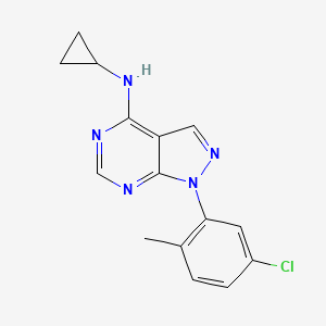 1-(5-chloro-2-methylphenyl)-N-cyclopropyl-1H-pyrazolo[3,4-d]pyrimidin-4-amine