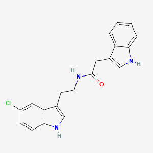 molecular formula C20H18ClN3O B12193955 N-[2-(5-chloro-1H-indol-3-yl)ethyl]-2-(1H-indol-3-yl)acetamide 