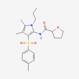 N-{4,5-dimethyl-3-[(4-methylphenyl)sulfonyl]-1-propyl-1H-pyrrol-2-yl}tetrahydrofuran-2-carboxamide