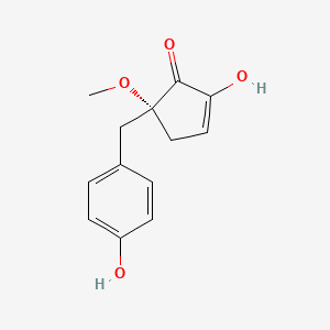 molecular formula C13H14O4 B1219408 Vidalenolone 