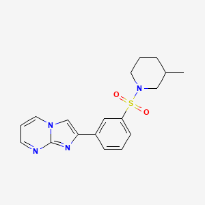 2-{3-[(3-Methylpiperidin-1-yl)sulfonyl]phenyl}imidazo[1,2-a]pyrimidine