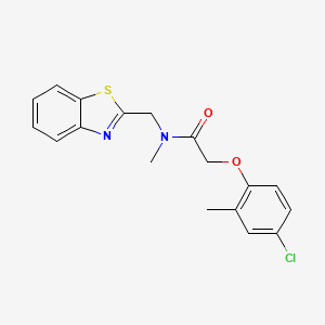 N-(benzothiazol-2-ylmethyl)-2-(4-chloro-2-methylphenoxy)-N-methylacetamide