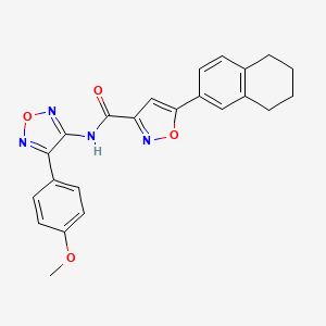 N-[4-(4-methoxyphenyl)-1,2,5-oxadiazol-3-yl]-5-(5,6,7,8-tetrahydronaphthalen-2-yl)-1,2-oxazole-3-carboxamide