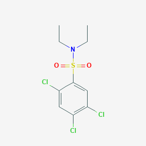 molecular formula C10H12Cl3NO2S B12194180 2,4,5-trichloro-N,N-diethylbenzenesulfonamide CAS No. 4821-32-3