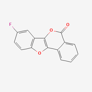 molecular formula C15H7FO3 B12194273 8-fluoro-5H-[1]benzofuro[3,2-c]isochromen-5-one 