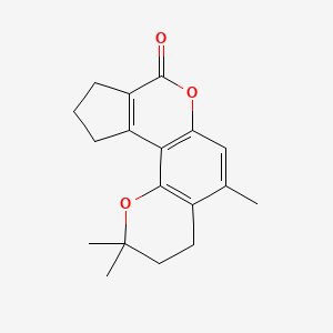 2,2,5-Trimethyl-3,4,10,11-tetrahydrocyclopenta[c]pyrano[2,3-f]chromen-8-one