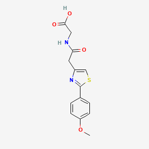 N-{[2-(4-methoxyphenyl)-1,3-thiazol-4-yl]acetyl}glycine