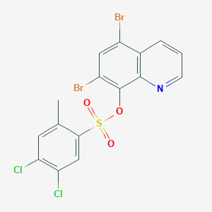 5,7-Dibromoquinolin-8-yl 4,5-dichloro-2-methylbenzene-1-sulfonate