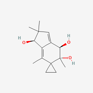 molecular formula C15H22O3 B1219432 二氢illudin M CAS No. 34338-99-3