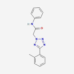 2-[5-(2-methylphenyl)-2H-tetrazol-2-yl]-N-phenylacetamide