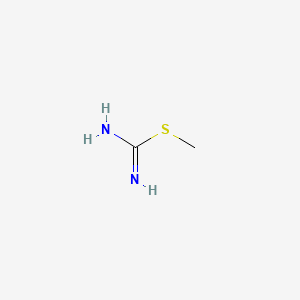 B1219438 Carbamimidothioic acid, methyl ester CAS No. 2986-19-8