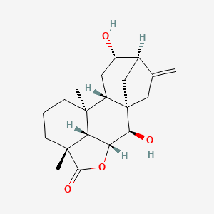 B1219444 7beta,12alpha-Dihydroxykaurenolide CAS No. 62107-03-3