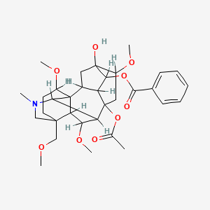 molecular formula C33H45NO9 B1219447 飞燕草碱 CAS No. 561-07-9