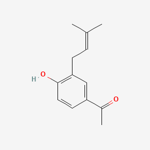 B1219448 4-Hydroxy-3-(3-methyl-2-butenyl)acetophenone CAS No. 26932-05-8