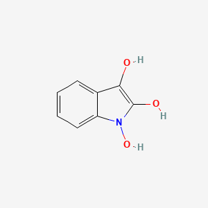 molecular formula C8H7NO3 B1219454 1h-Indole-1,2,3-triol CAS No. 28986-53-0