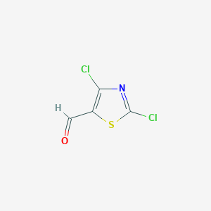 molecular formula C4HCl2NOS B121946 2,4-Dichloro-5-thiazolecarboxaldehyde CAS No. 92972-48-0