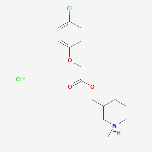 molecular formula C15H21Cl2NO3 B1219466 (1-Methyl-3-piperidinyl)methyl (4-chlorophenoxy)acetate hydrochloride CAS No. 80842-07-5