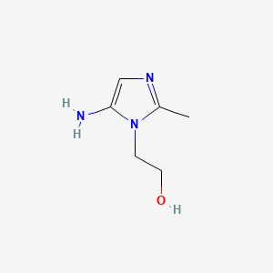 molecular formula C6H11N3O B1219499 1-(2-Hydroxyethyl)-2-methyl-5-aminoimidazole CAS No. 84145-87-9