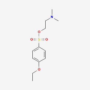 molecular formula C12H19NO4S B1219500 4-Ethoxybenzenesulfonic acid 2-(dimethylamino)ethyl ester CAS No. 84678-40-0