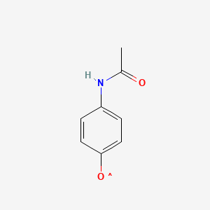 molecular formula C8H8NO2 B1219504 Phenoxy, 4-(acetylamino)- CAS No. 87015-37-0