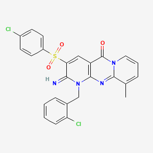 molecular formula C25H18Cl2N4O3S B12195096 C25H18Cl2N4O3S 