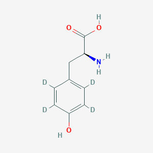 molecular formula C9H11NO3 B121951 L-4-Hydroxyphenyl-2,3,5,6-d4-alanine CAS No. 62595-14-6