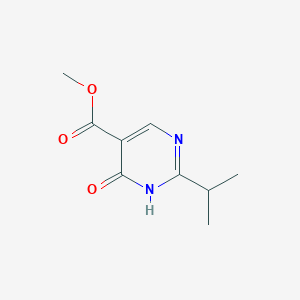 molecular formula C9H12N2O3 B12195167 Methyl 4-hydroxy-2-(propan-2-yl)pyrimidine-5-carboxylate 