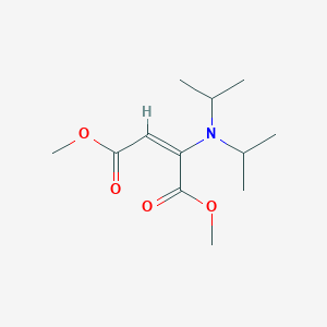 molecular formula C12H21NO4 B12195224 Dimethyl 2-(diisopropylamino)maleate 