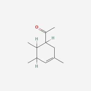 molecular formula C11H18O B1219525 1-(3,5,6-Trimethyl-3-cyclohexen-1-yl)ethanone CAS No. 68480-14-8