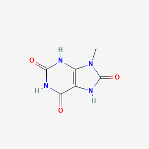 molecular formula C6H6N4O3 B1219526 9-Methyluric acid CAS No. 55441-71-9