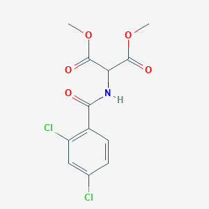 molecular formula C12H11Cl2NO5 B12195265 Dimethyl [(2,4-dichlorobenzoyl)amino]malonate 