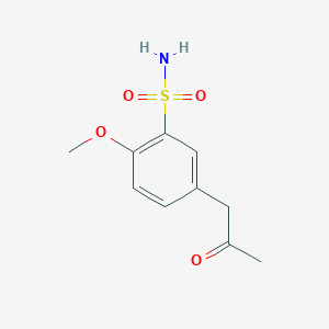 molecular formula C10H13NO4S B121954 2-甲氧基-5-(2-氧代丙基)苯磺酰胺 CAS No. 116091-63-5