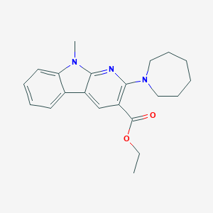 ethyl 2-(azepan-1-yl)-9-methyl-9H-pyrido[2,3-b]indole-3-carboxylate