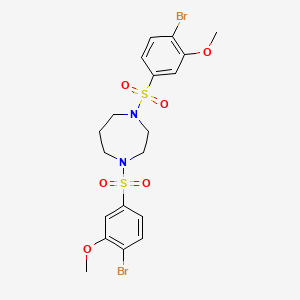 1,4-Bis(4-bromo-3-methoxybenzenesulfonyl)-1,4-diazepane