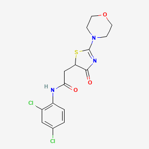 N-(2,4-dichlorophenyl)-2-[2-(morpholin-4-yl)-4-oxo-4,5-dihydro-1,3-thiazol-5-yl]acetamide