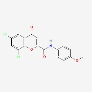 6,8-dichloro-N-(4-methoxyphenyl)-4-oxo-4H-chromene-2-carboxamide