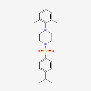 4-(2,6-Dimethylphenyl)-1-{[4-(methylethyl)phenyl]sulfonyl}piperazine