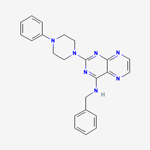 N-benzyl-2-(4-phenylpiperazin-1-yl)pteridin-4-amine