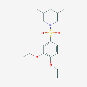 1-(3,4-Diethoxybenzenesulfonyl)-3,5-dimethylpiperidine