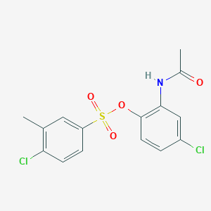 4-Chloro-2-acetamidophenyl 4-chloro-3-methylbenzene-1-sulfonate