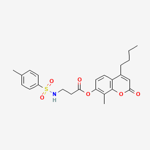 4-butyl-8-methyl-2-oxo-2H-chromen-7-yl N-[(4-methylphenyl)sulfonyl]-beta-alaninate