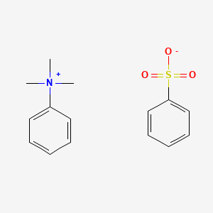 molecular formula C15H19NO3S B1219580 Benzenaminium, N,N,N-trimethyl-, benzenesulfonate CAS No. 16093-66-6